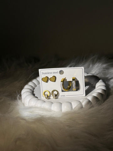 Daily Wear Earrings Card - Pack of 3