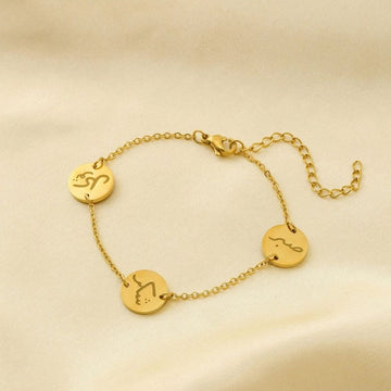 Sabr, Shukr, Tawakkul 18k Gold Bracelet