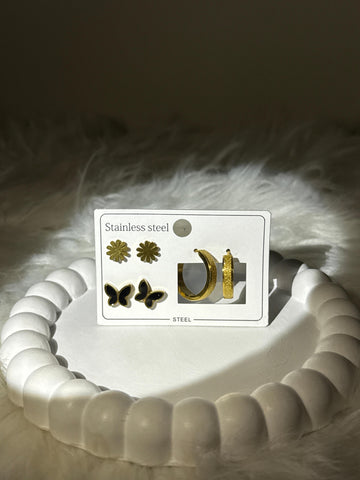 Minimal Earrings Card - Pack of 3