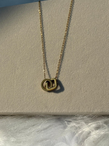 Interlocked Square Necklace Pendant